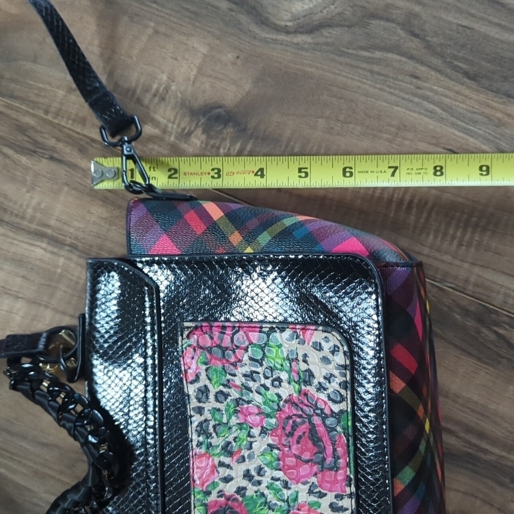 Torrid x Betsy Johnson Crossbody bag. Checkered. Black purse. - Picture 13 of 13